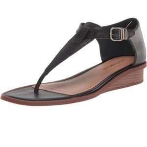 Lucky Brand Black and Brown Sandals